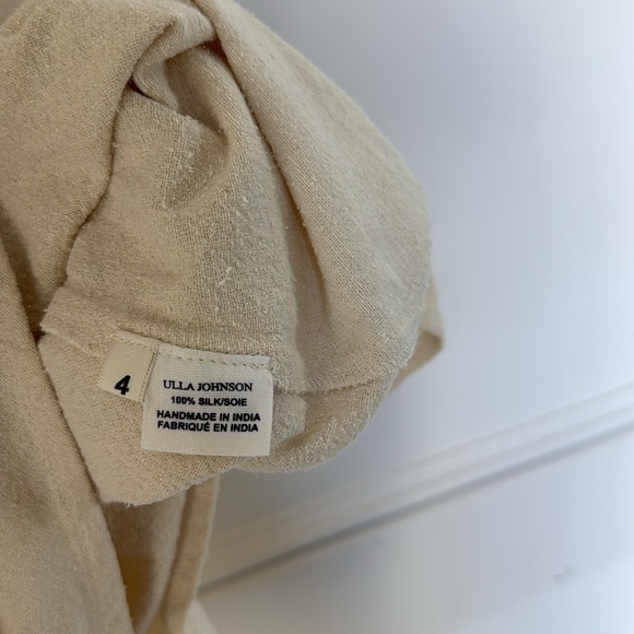 Ulla Johnson Textured Silk Embroidered V-Neck Sleeveless
Tank Blouse Cream 4 NEW - Picture 8 of 15